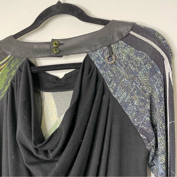 Save the Queen Patterned Long Sleeve Dress S - Picture 8 of 8